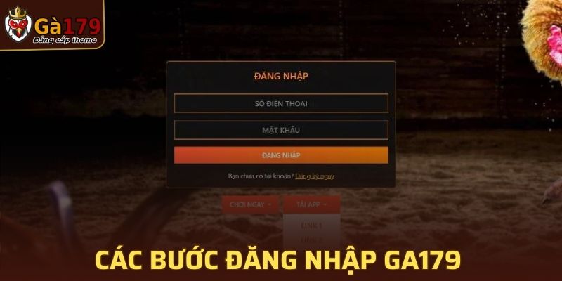 Hướng dẫn các bước đăng nhập GA179 thành công