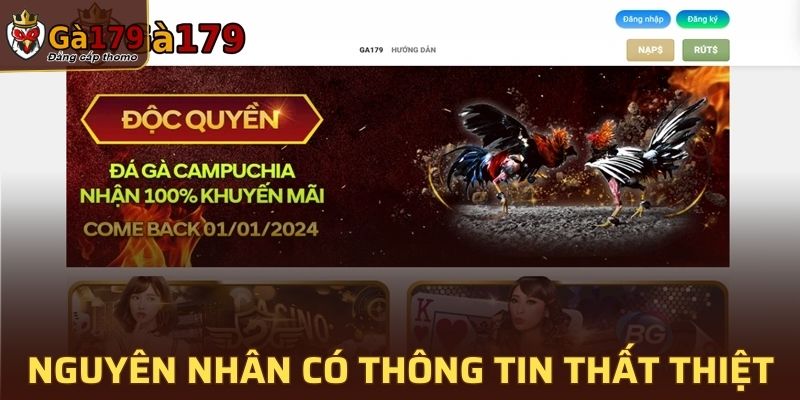 Nguyên nhân dẫn đến các thông tin thất thiệt về nhà cái 2025